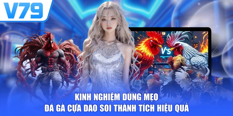Kinh nghiệm dùng mẹo đá gà cựa dao soi thành tích hiệu quả
